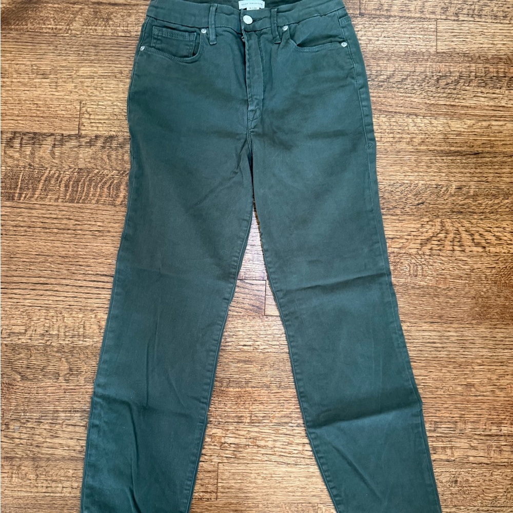 Good American Dark Green Skinny Jeans